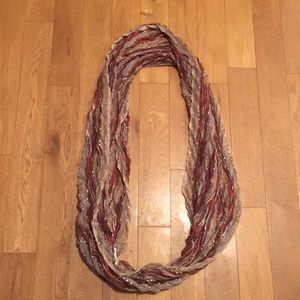 Multi colored infinite scarf
